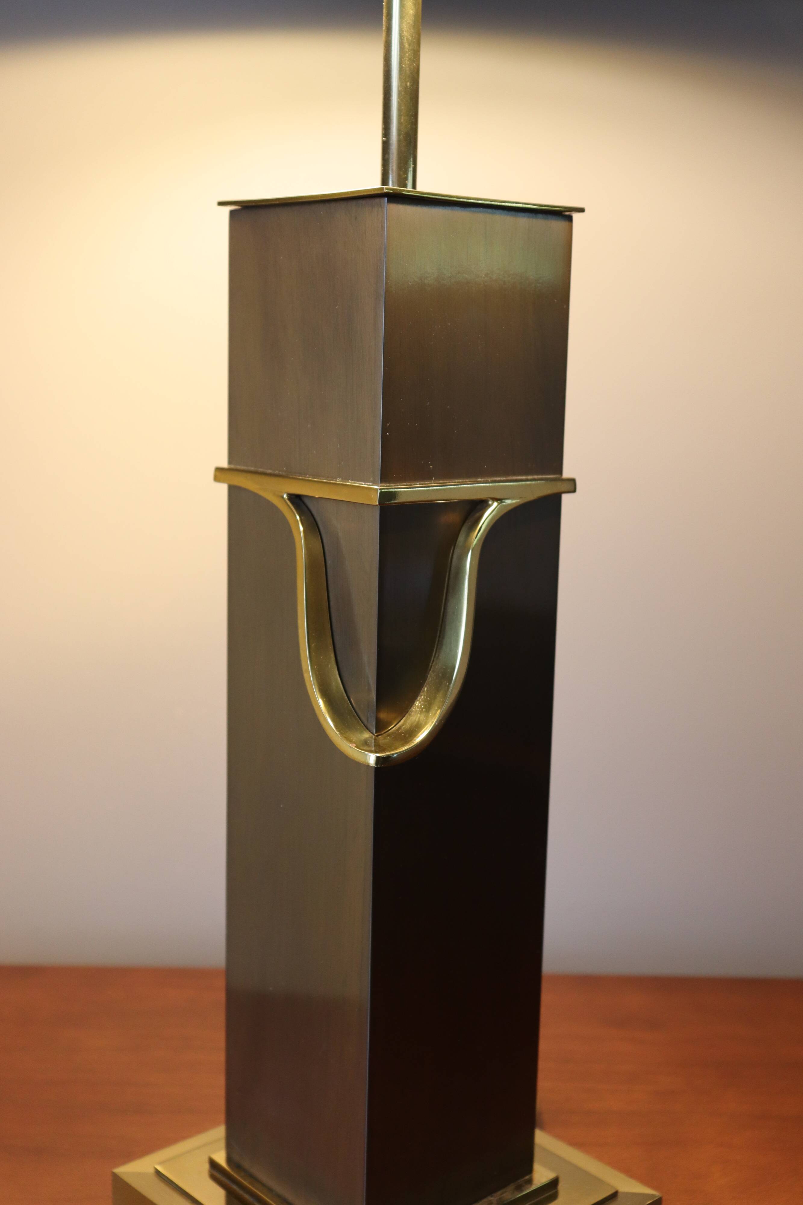 Hollywood Regency Brass Table Lamp