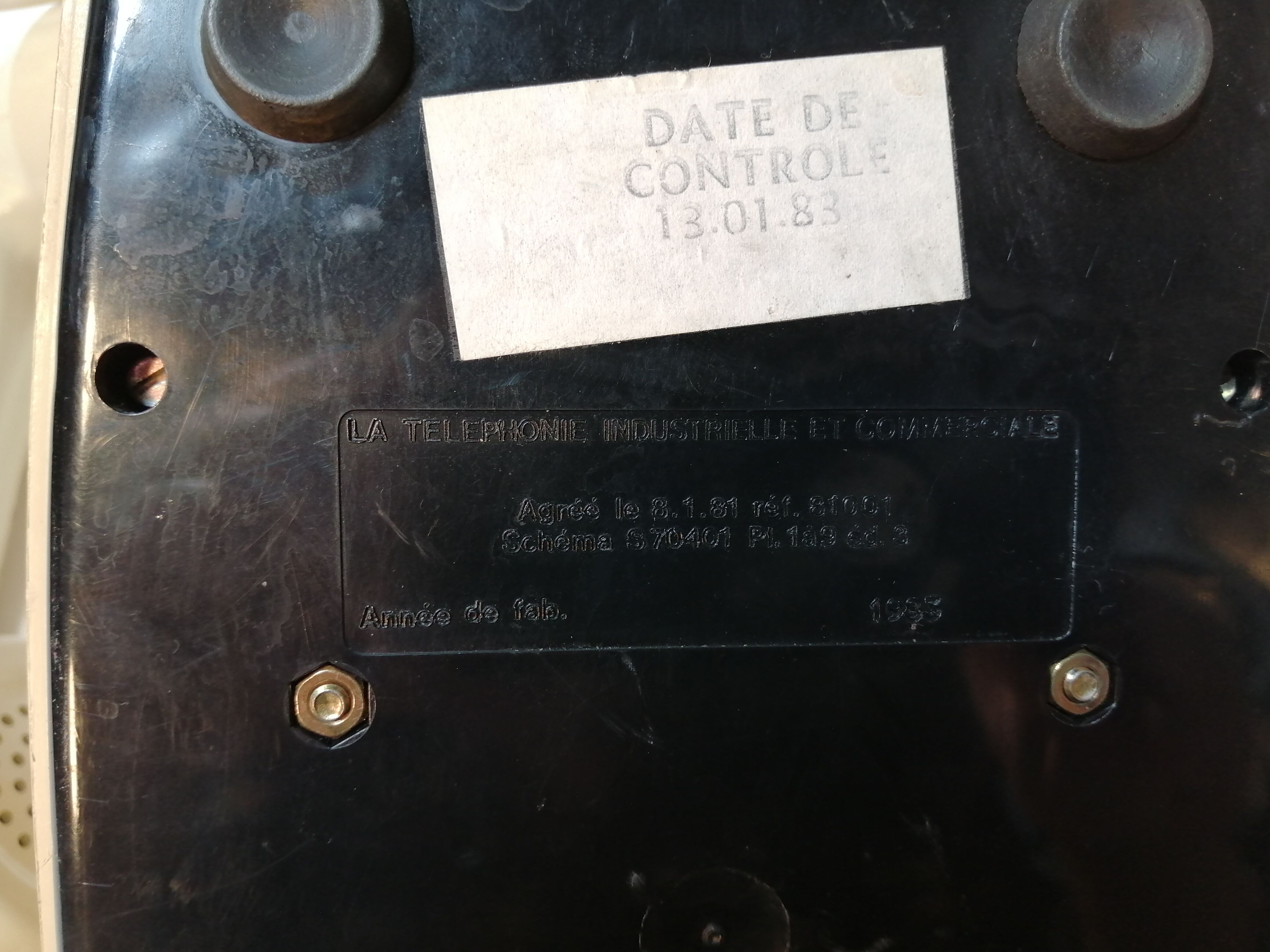 Bakelite socotel dial phone - vintage