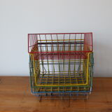Set of 5 metal storage baskets