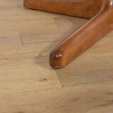 Mid-Century Round Walnut Extendable Dining Table, United Knigdom, 1950s