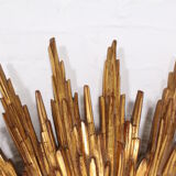 Mirror golden sun convex witch eye 80 x 80 cm