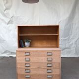 Vtg Mid Century Esavian ESA School Drawers Chest Bookcase Shelving James Leonard