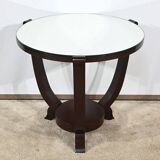 Mahogany pedestal table, Art Deco style – 1959