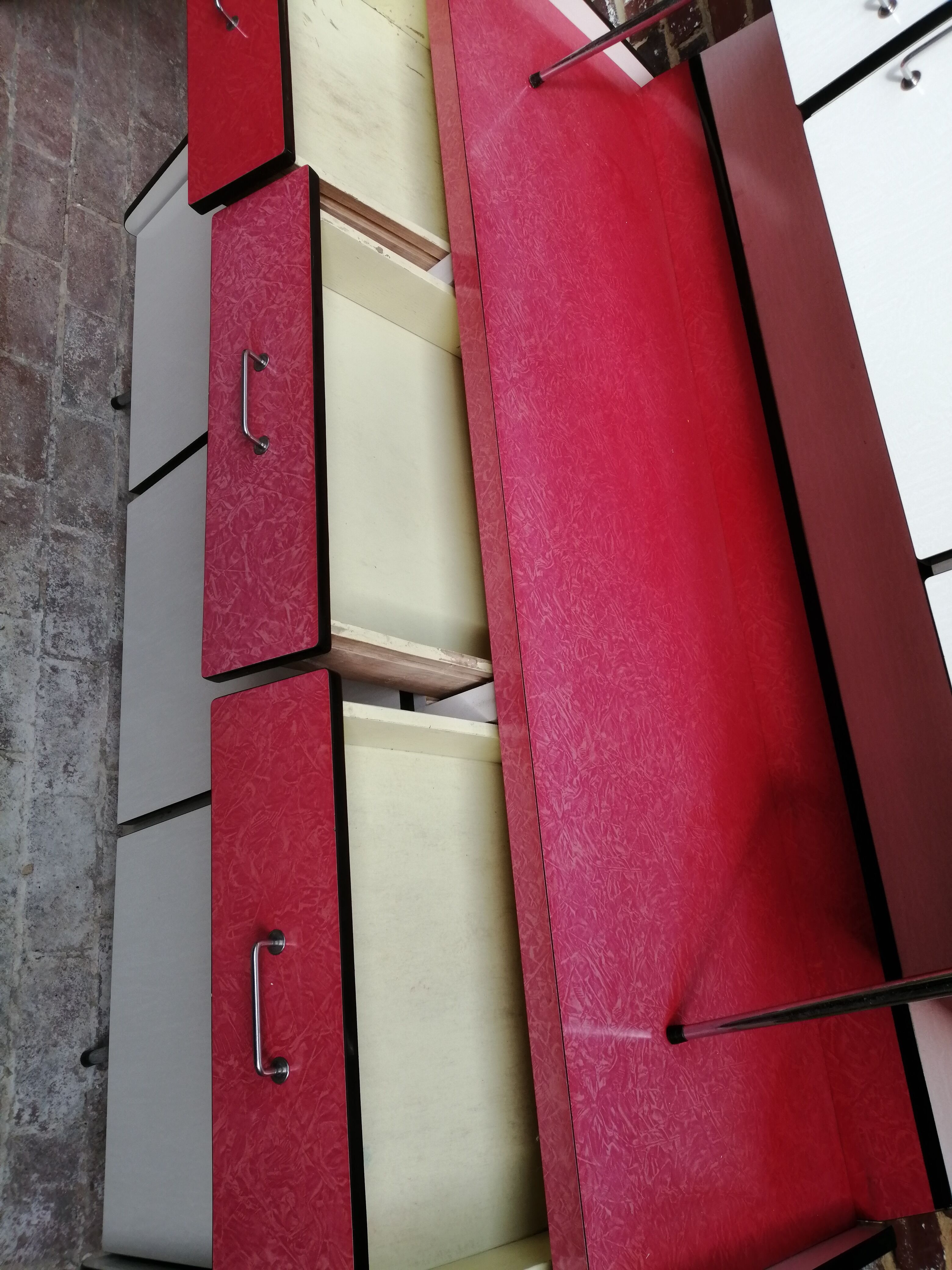 Kitchen buffet in formica 50s