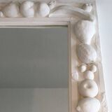 Unique decorative plaster mirror with fruit decorations