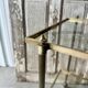 Vintage brass rolling dessert trolley