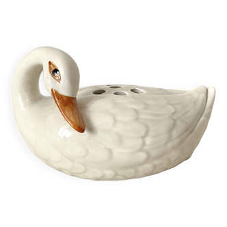 Ceramic duck spades flower