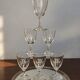 6 Baccarat glasses Funel shaped late 19th - early 20th century 