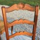 Suite of 6 Louis XV-style mulched chairs