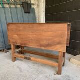 Solid wood table or console.