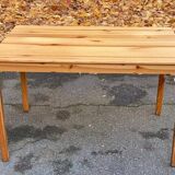 Scandinavian solid wood kitchen dining table for 4 people