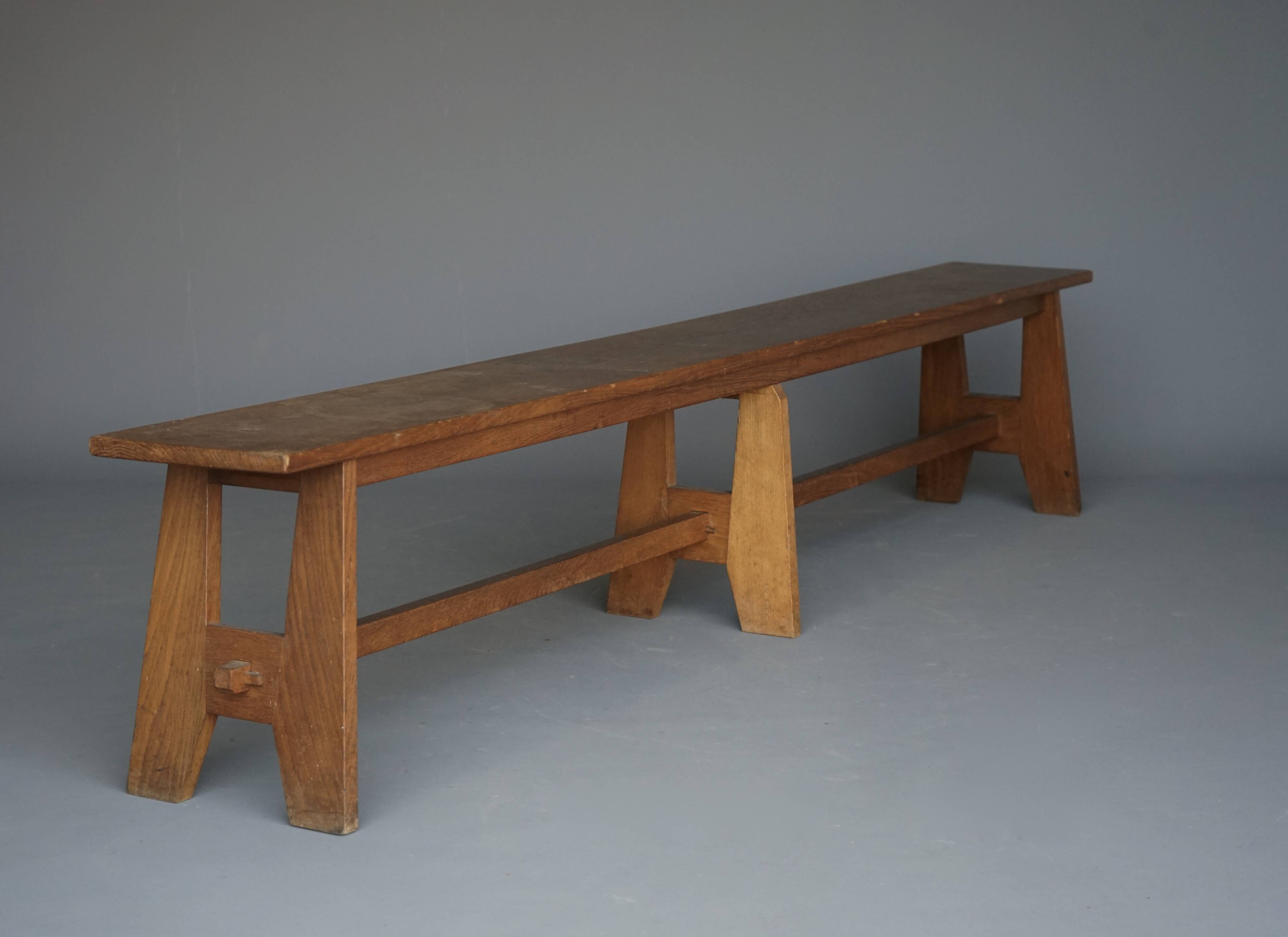 Dutch midcentury Bossche School long Bench