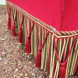 Fauteuil crapaud d'angle en velour époque Napoléon iii