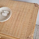 Vintage rattan chest of drawers circa 1970s