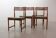 Bovenkamp Vintage Design Teak Wooden Dining Chairs with Leather Upholstery