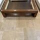 Wood and glass coffee table