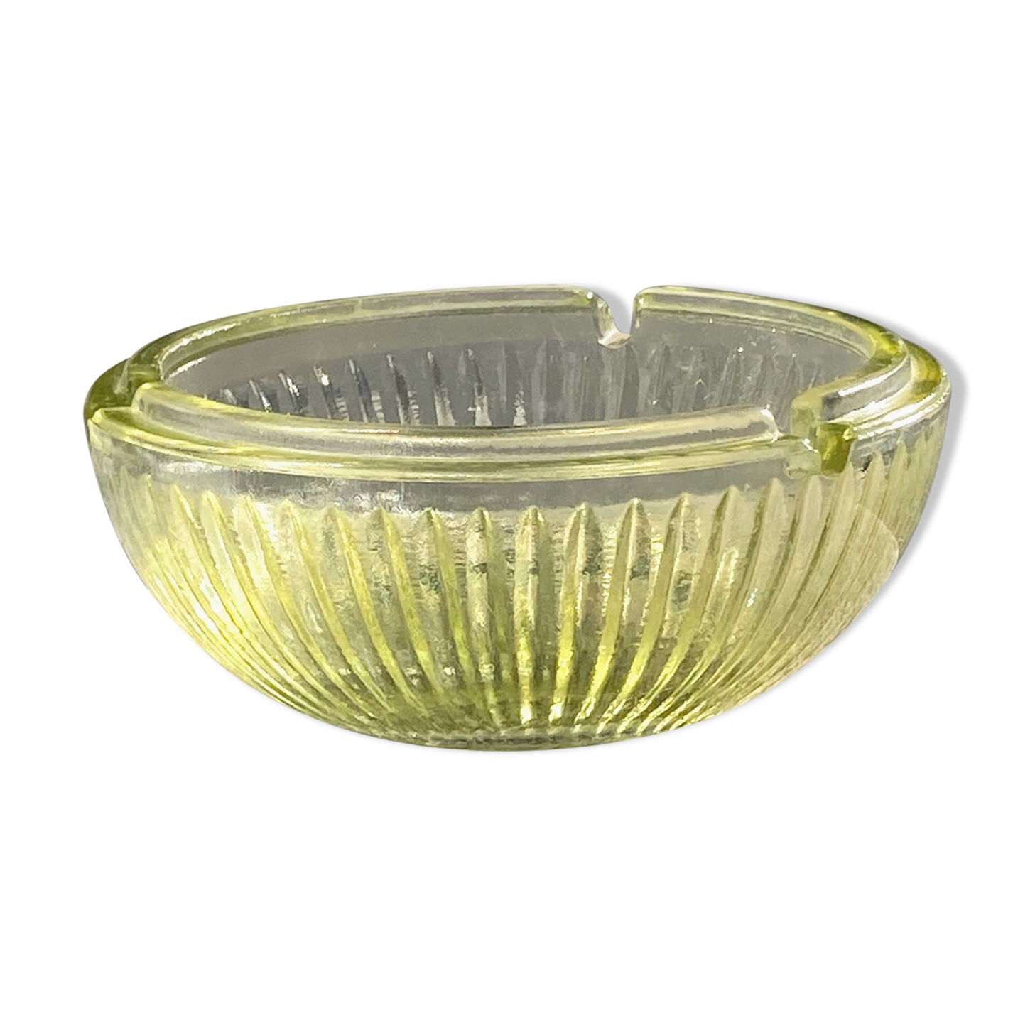 Molded glass ashtray