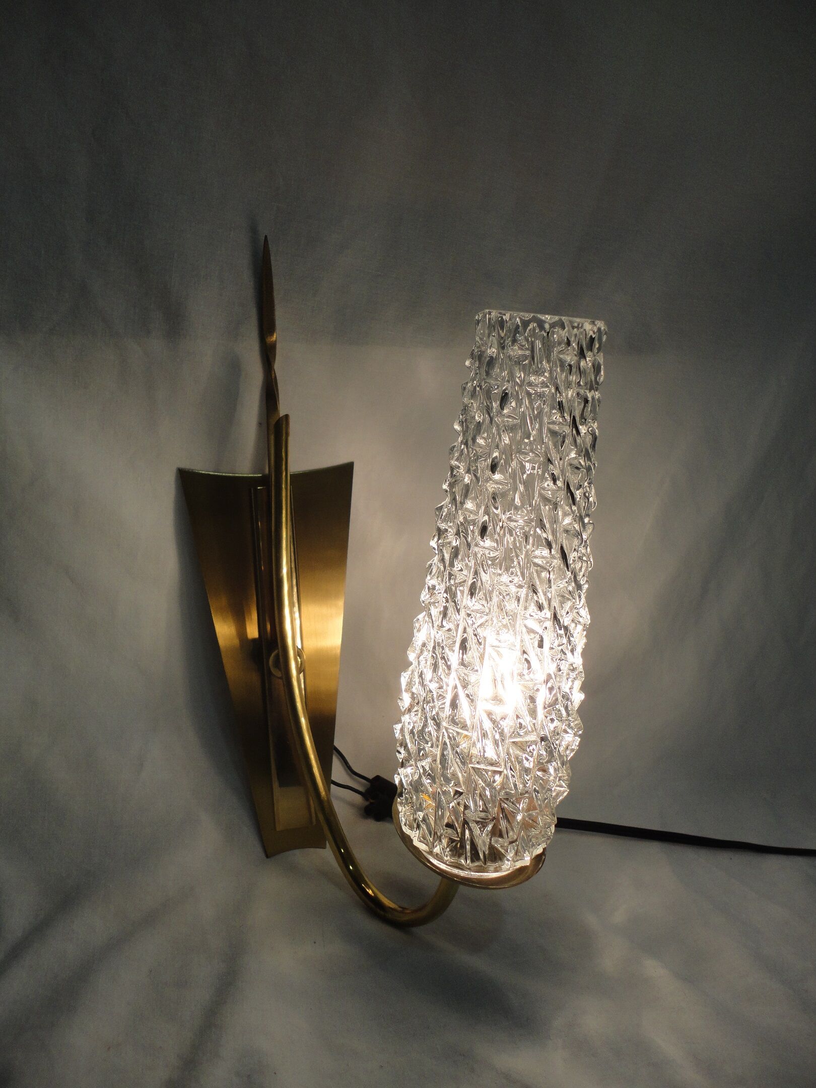 Vintage brass wall lights