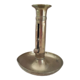 Brass push candle holder on frame