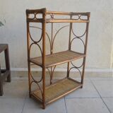 Rattan shelf
