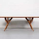 Mid century style mahogany coffee table