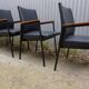 Midcentury Industrial Minimalistic Dutch Design Armchairs/Conference Chairs