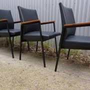 Fauteuils/chaises de conférence au design minimaliste industriel néerlandais du milieu du siècle