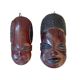 Masques africains en bois d’ébène vintage