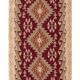 Vintage Turkish kilim, handwoven, 122x225 cm.