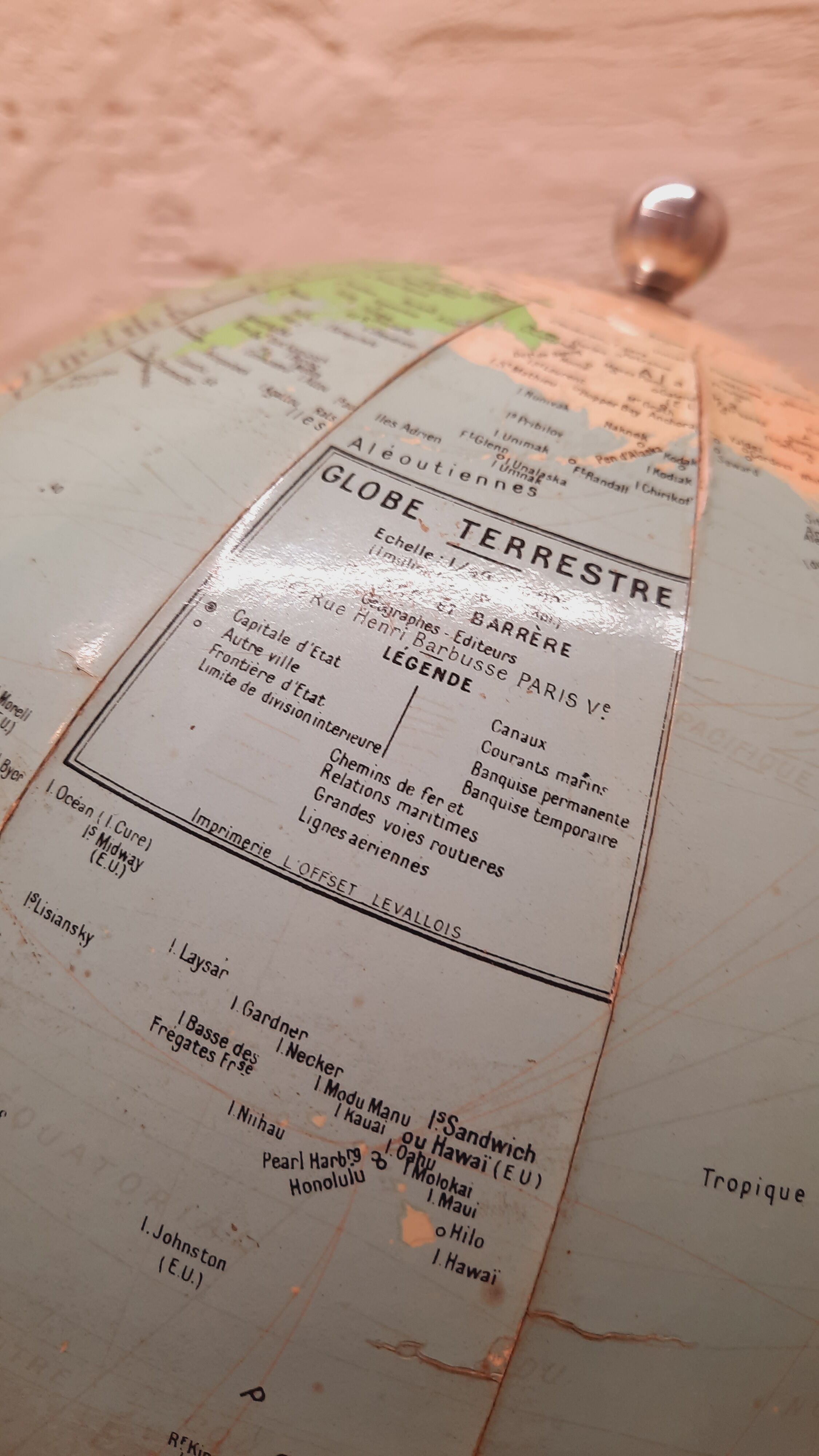 Globe Terrestrial Girard and Barrère