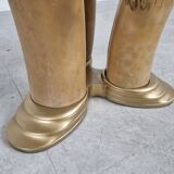 Vintage faux tusk center table or side table, 1970s