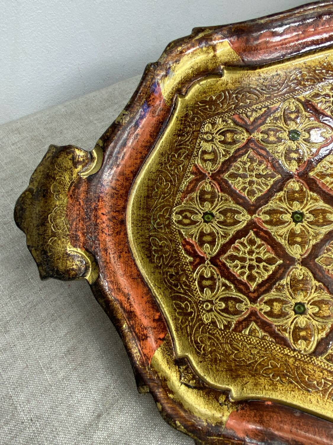 Florentine wooden tray