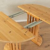 80s extendable Dining Table with wooden struts