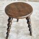 Vintage stool milking stool beech wood