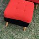 Mid-century lounge chairs with ottomans, 1960s, set of 5