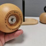 Pepper and salt grinders designed by jörgensen and nissen for bodum Denmark