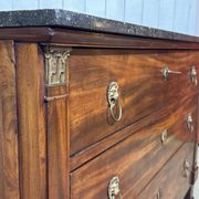 Commode Empire en acajou et dessus marbre XIXème