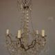 Chandelier pendants and garlands to 6 lights around 1900