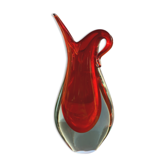 Red Murano vase