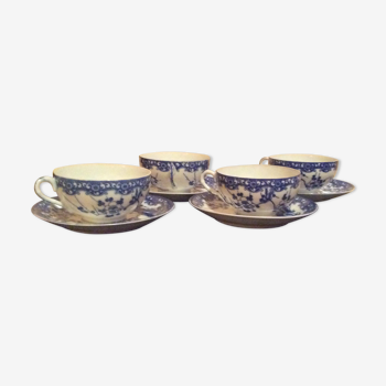 Lot de 4 tasses en porcelaine japonaise