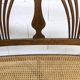 Fischel bench 1930 curved wood artisanal cane handmade