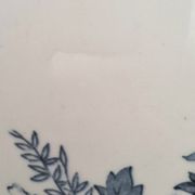 Assiette montée ancienne en faïence terre de fer