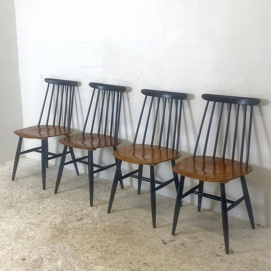 Set of 4 vintage chairs 60's