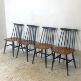 Set of 4 vintage chairs 60's