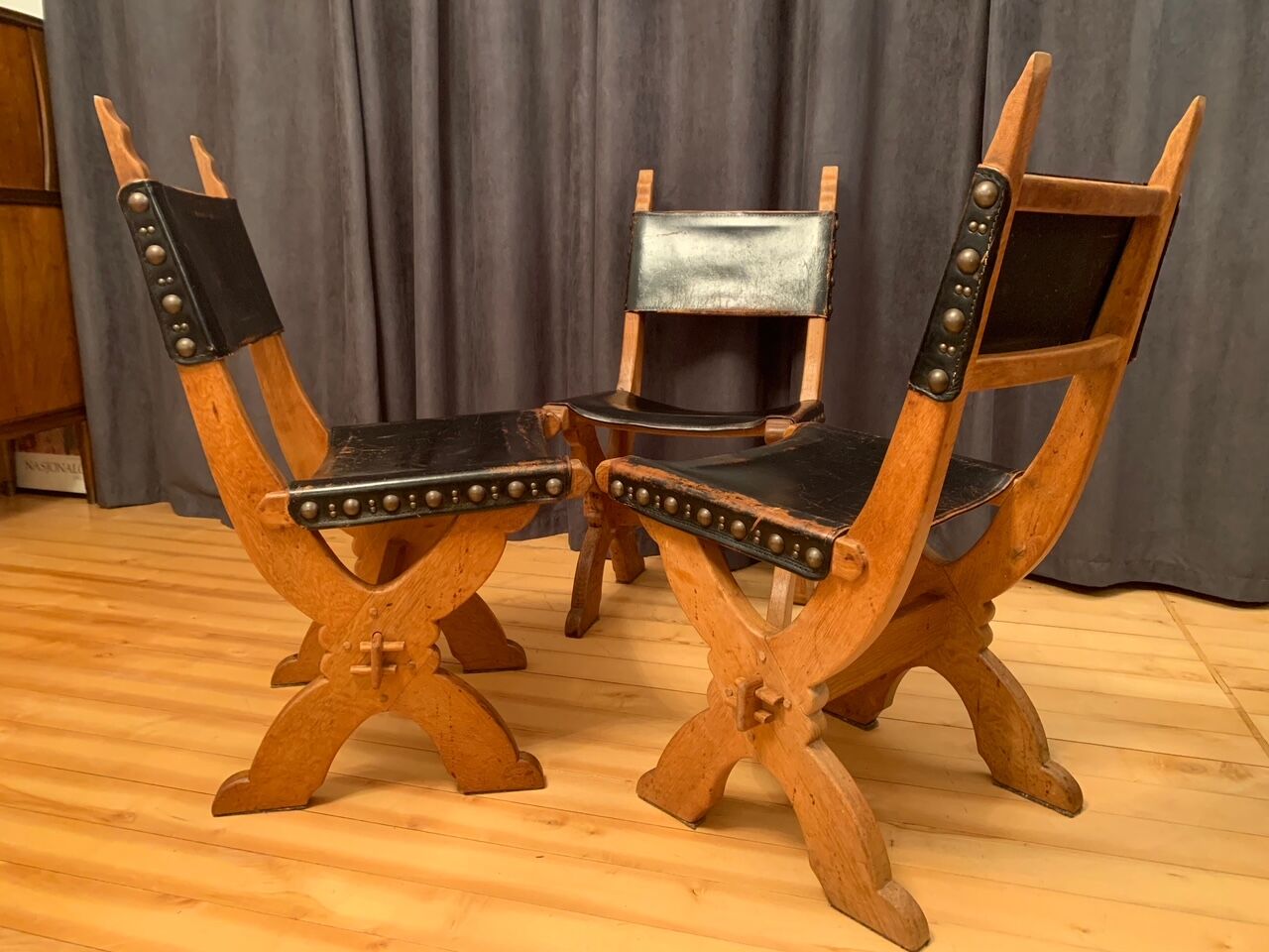 Set of three Bram Sprij chairs, the Netherlands, 1960s