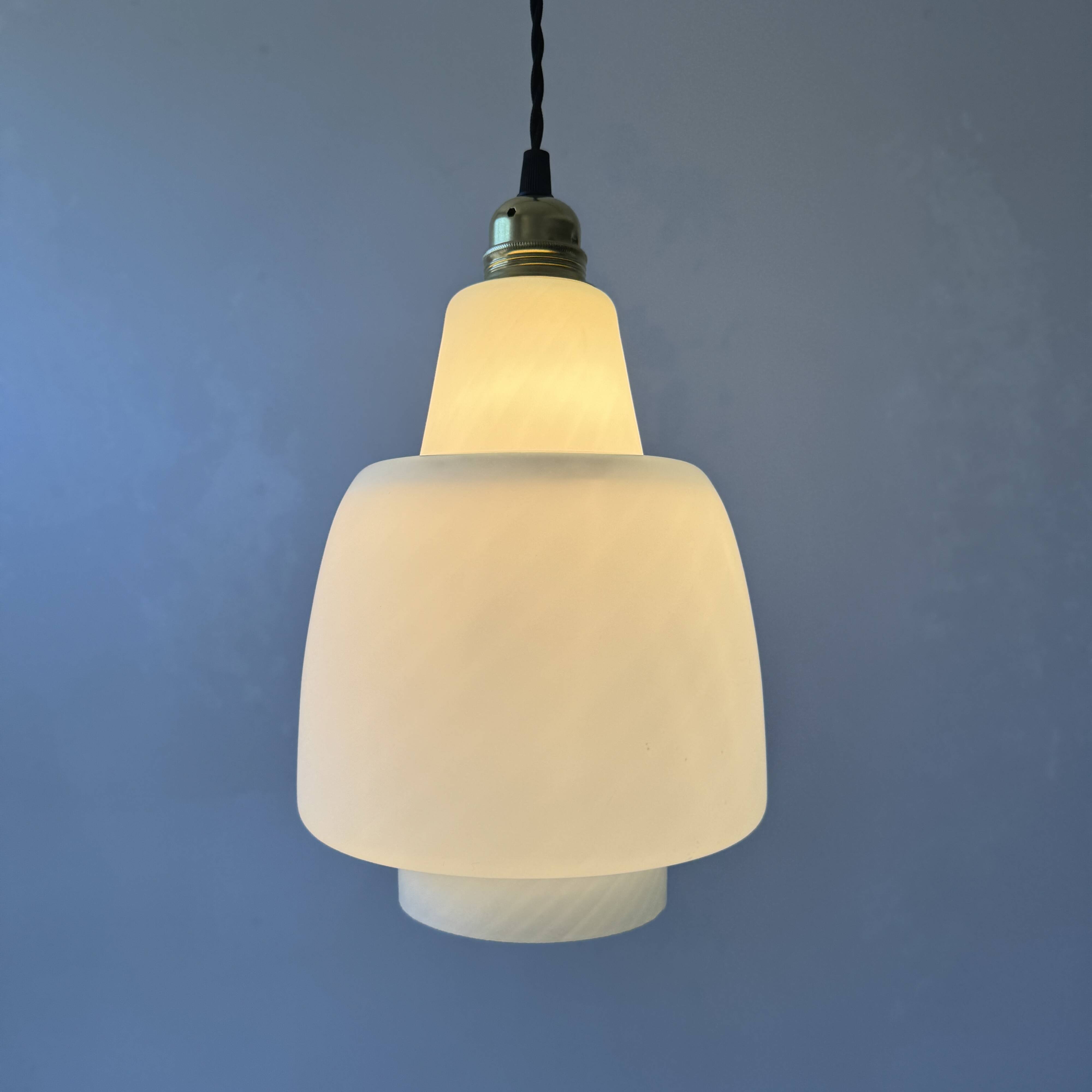 Old vintage opaline pendant light