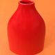 Large contemporary flat ceramic vase