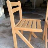 Set of 4 chairs in beech