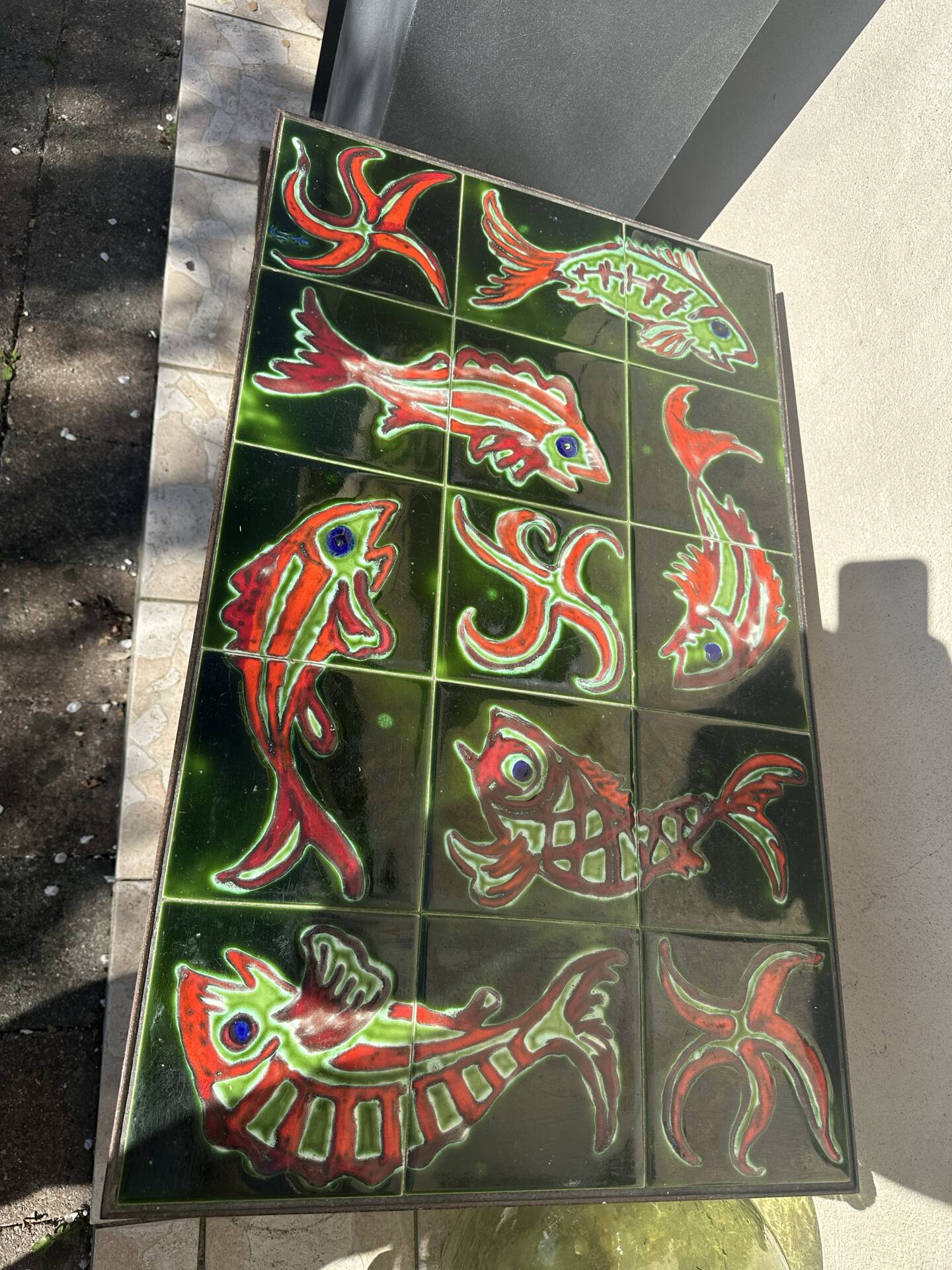 Vintage ceramic coffee table
