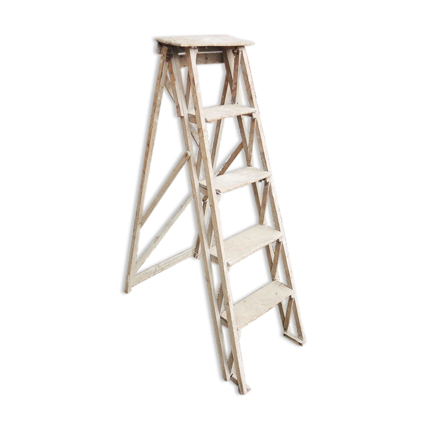 Former light wood painter's stepladder
